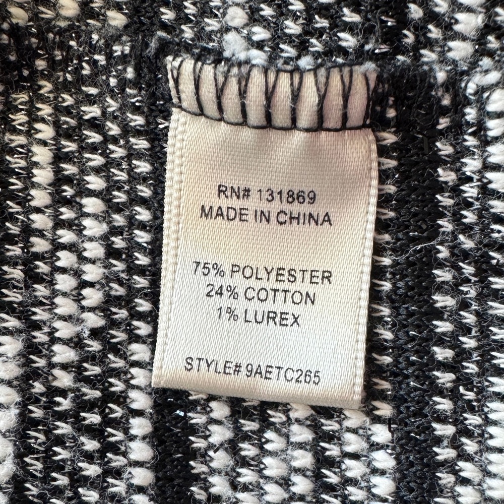 Sincerely Jules Black and White Cropped Tweed Blazer - Picture 4 of 8